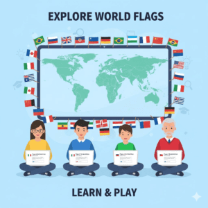 flags of the world quiz for learning global flags