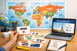 how to remember country names easily using visual learning