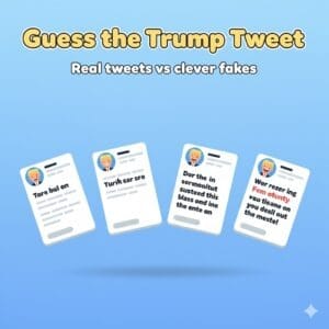 guess the trump tweet game comparing real and fake tweets
