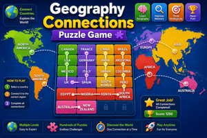 geography connections puzzle game