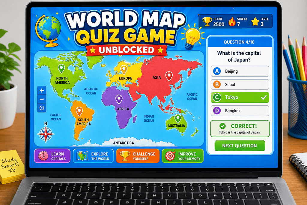 World Map Quiz Game Unblocked For Smart Learning