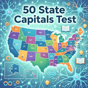 Master Maps: 50 State Capitals Test for Smarter Learning 1 50 state capitals test