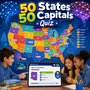 50 states 50 capitals quiz