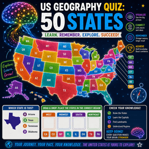 US Geography Quiz: 50 States