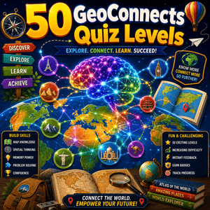 50 GeoConnects Quiz Levels: Brilliant Adventure 1 50 GeoConnects Quiz Levels
