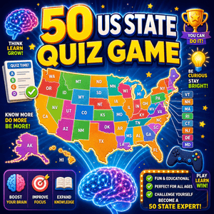 50 US State Quiz Game